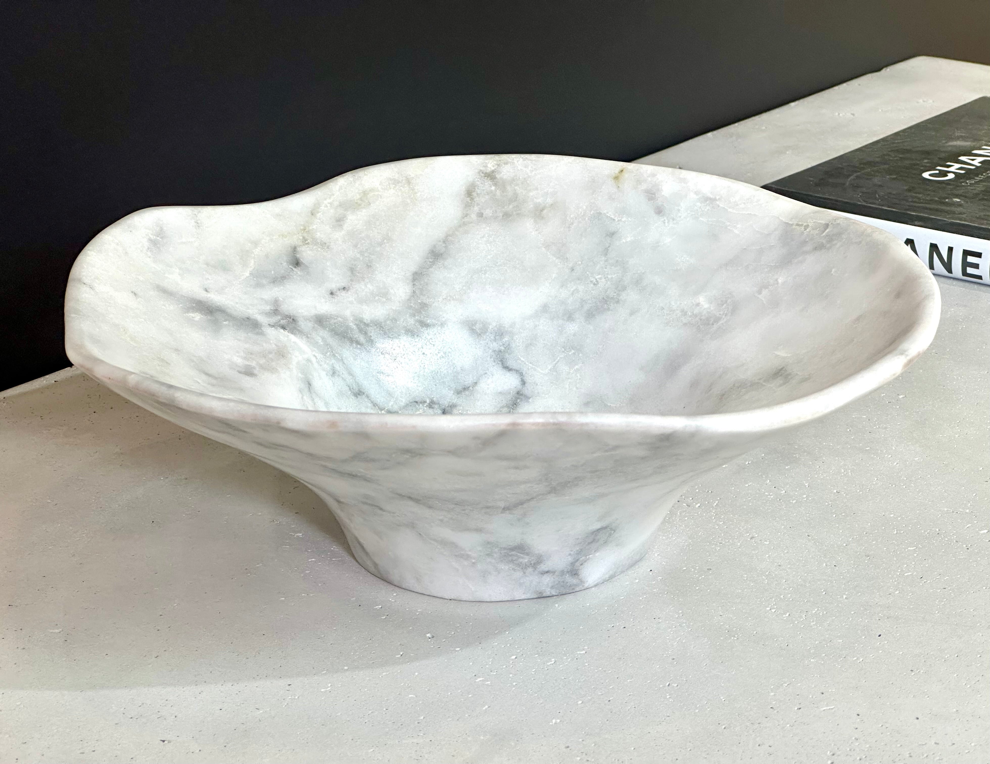 White Marble Decorative Bowl