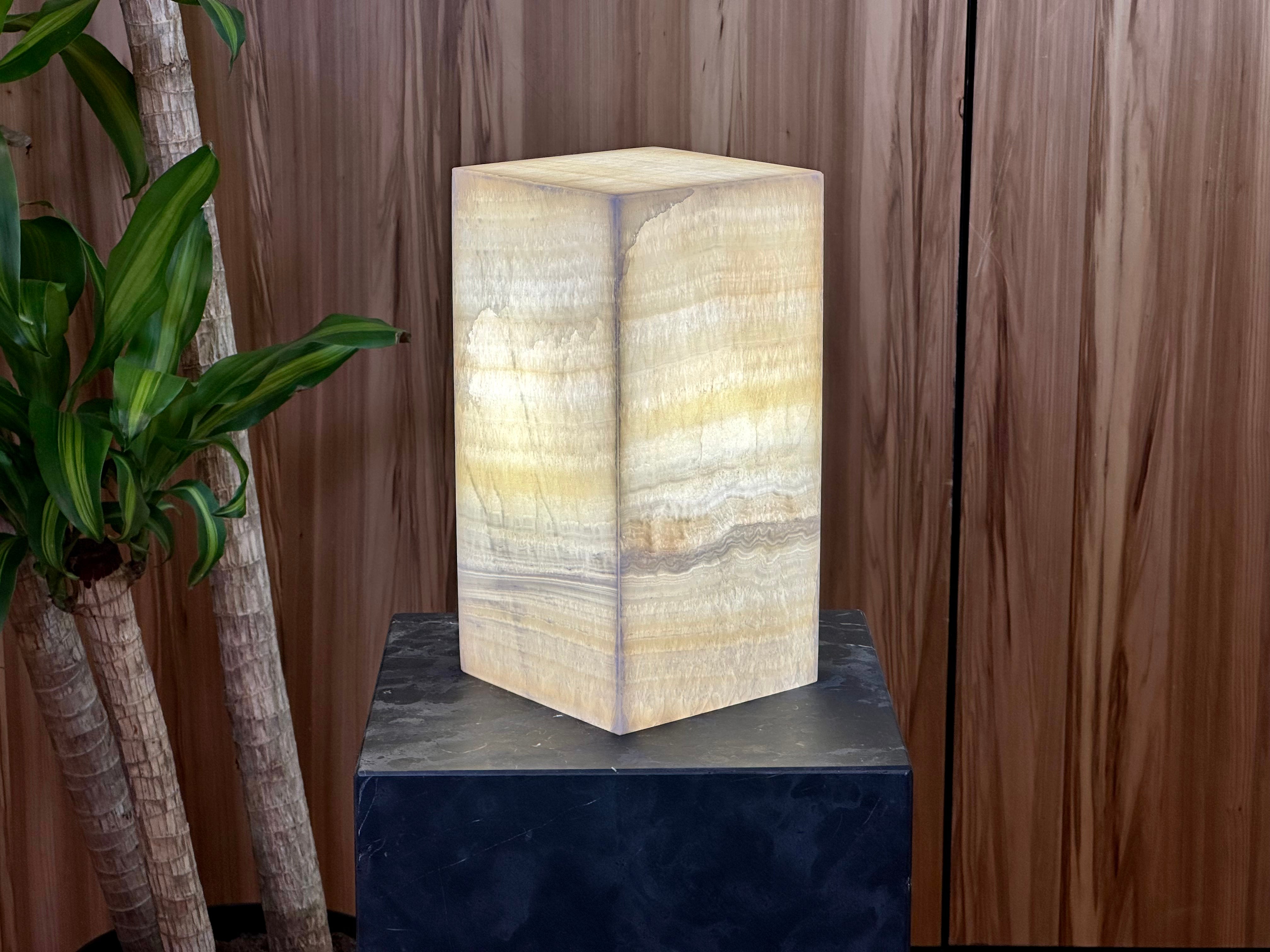 Designer Stone Lamps for Home Decor - Elevate your interior decor with handcrafted onyx lamps perfect for bedroom, living room or office.