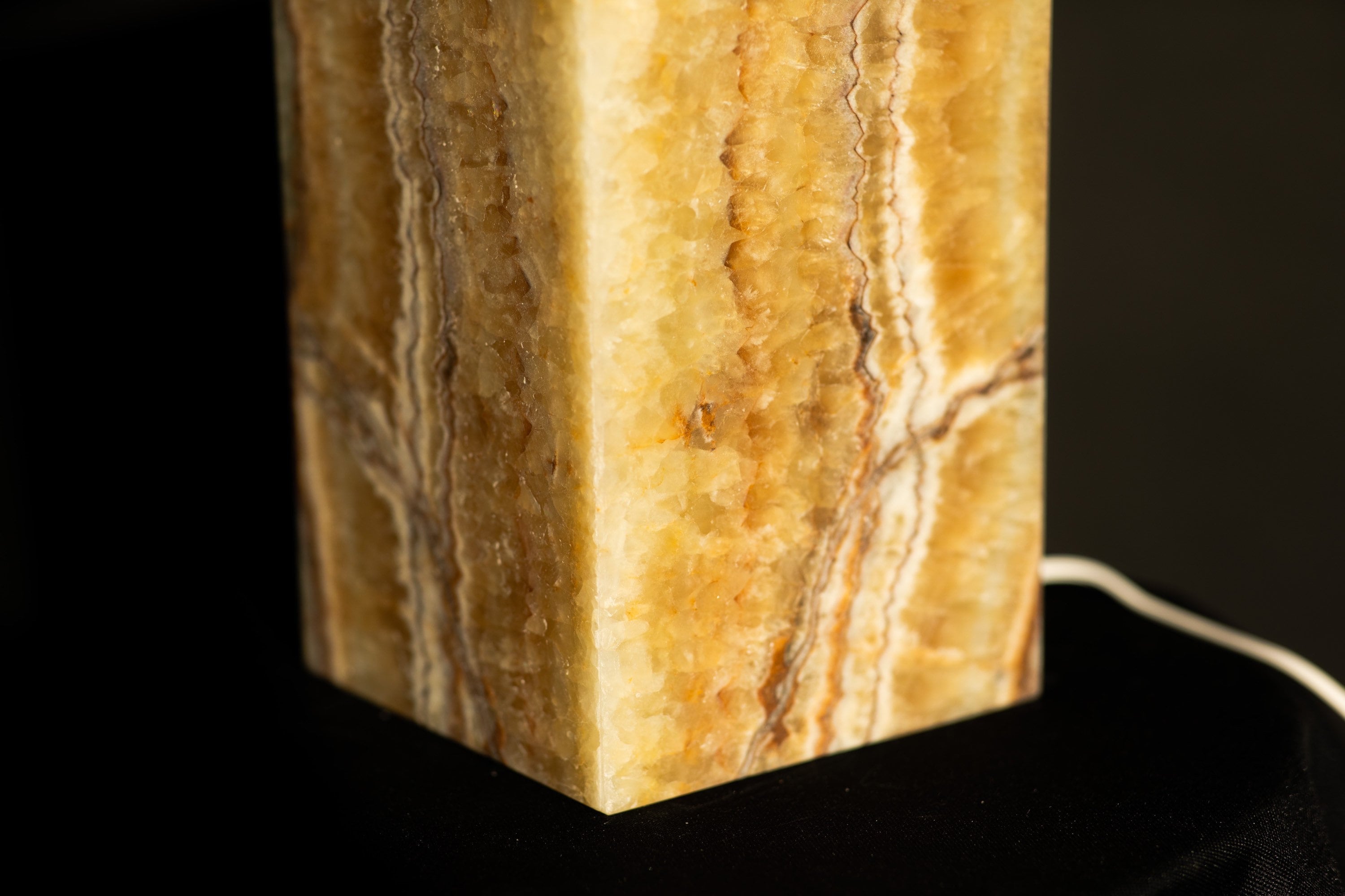 Vertical Banded Beige - 12 Inches Tall