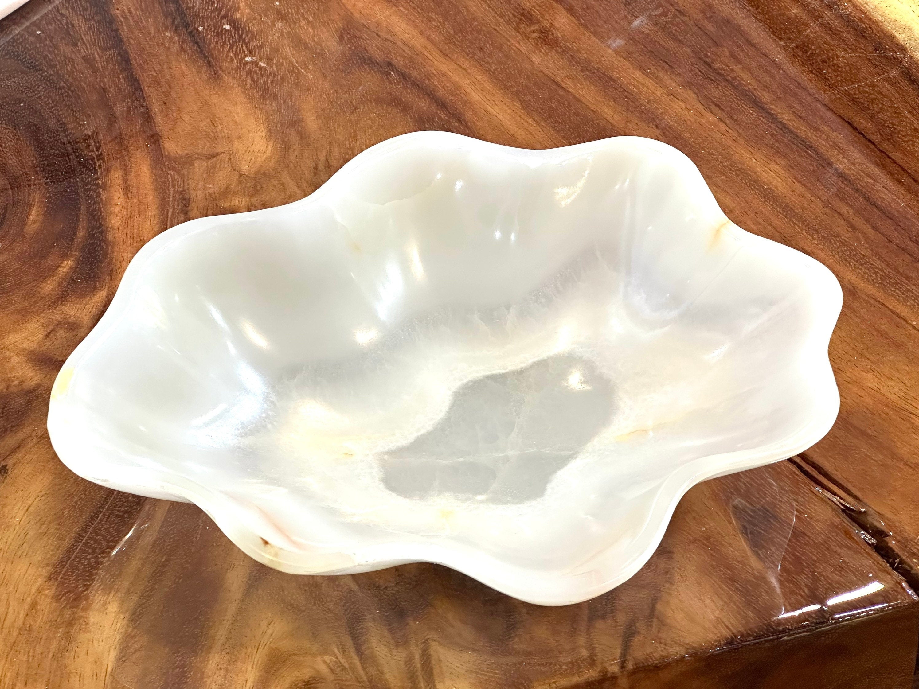 Onyx Decorative Bowl - Handcrafted One of a Kind - Home Decor - Bowl