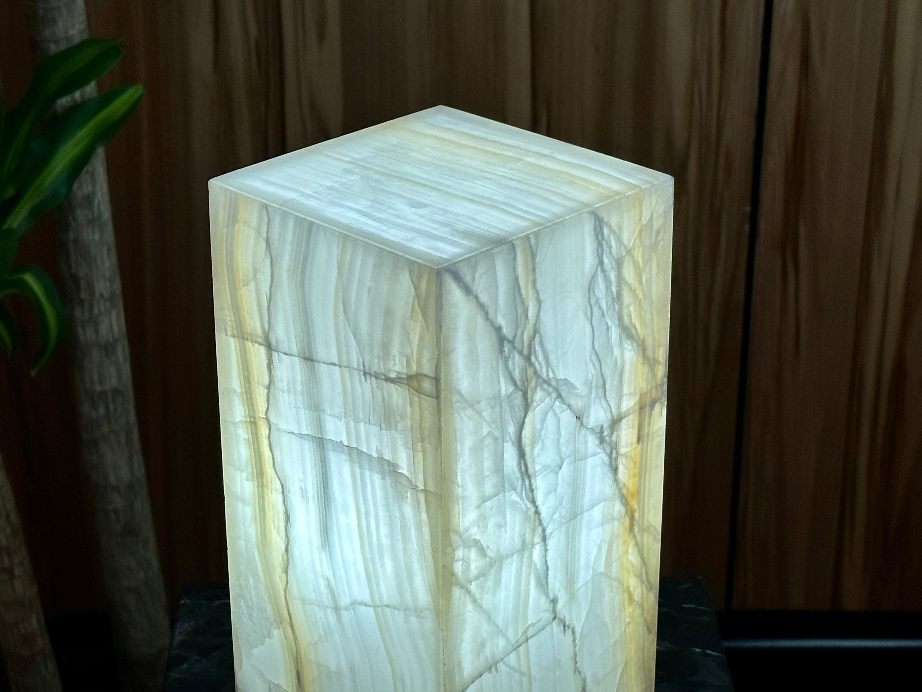 Calcite Lamp - Natural Crystal Formation - for Elegant Ambience - Perfect Gift for Husband