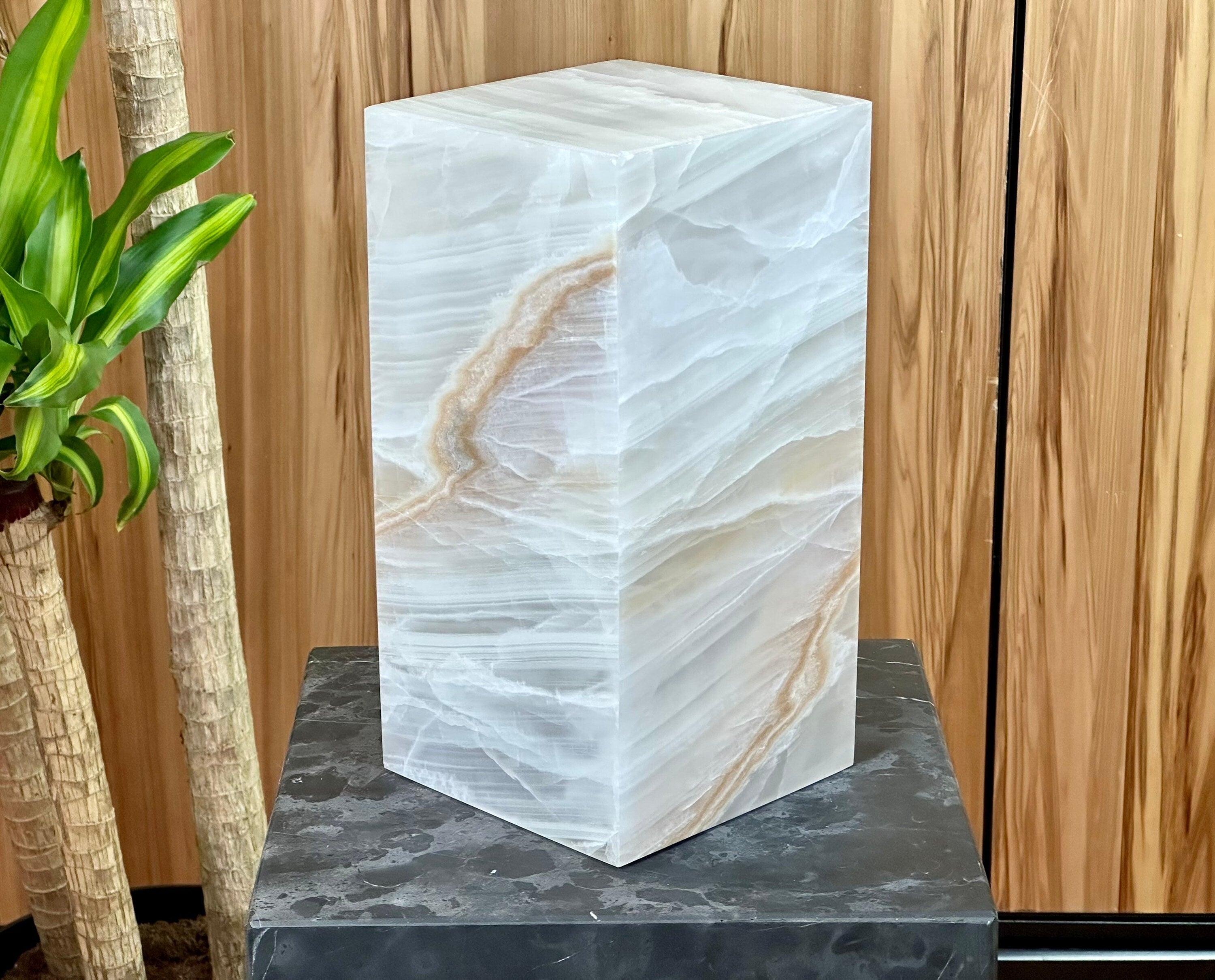 Calcite Lamp - Natural Crystal Formation - for Elegant Ambience - Perfect Gift for Wife