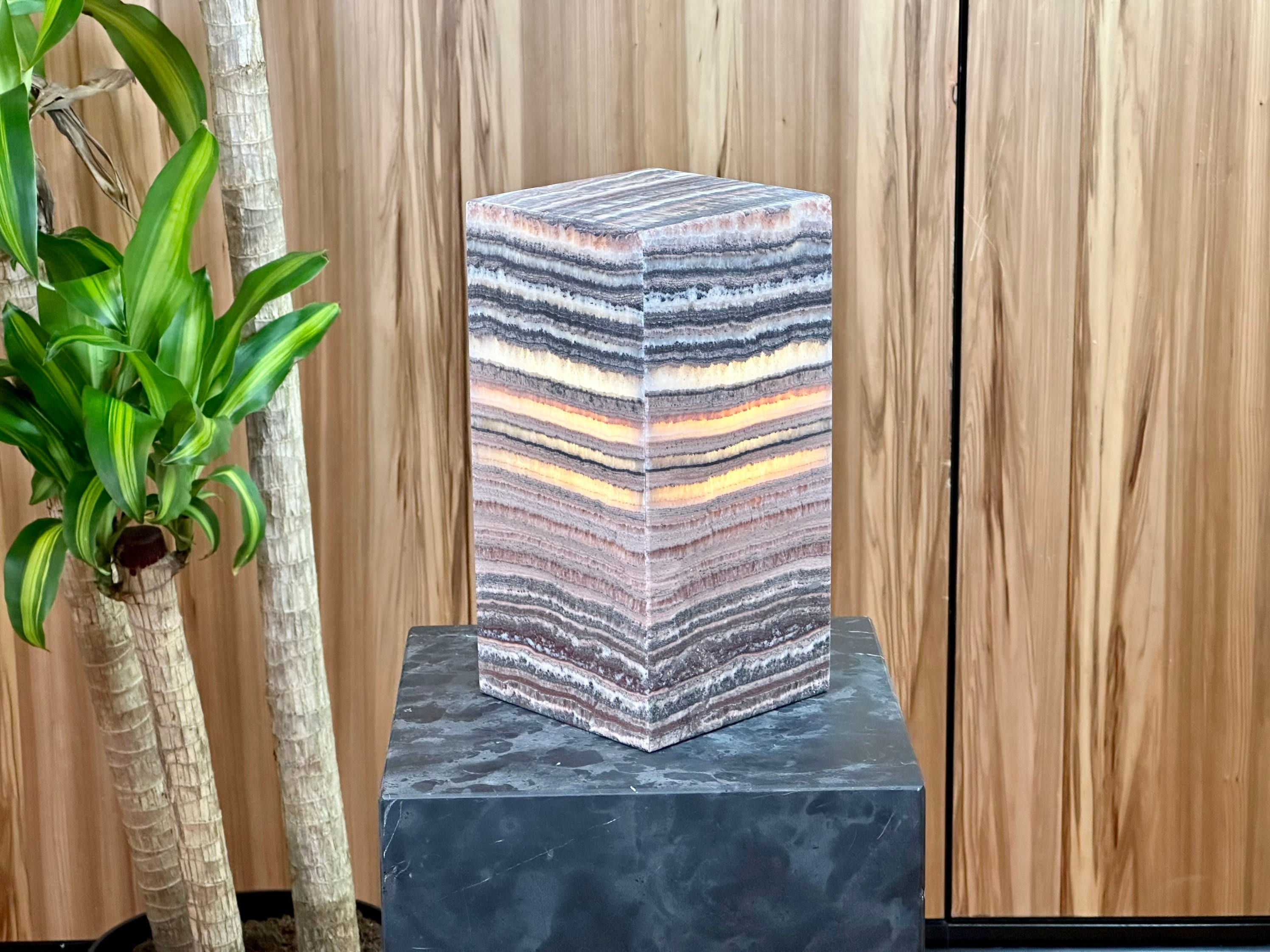 Serenity Relaxation - Calcite Crystal Lamp - Handmade - Home & Decor - Chakra Stones