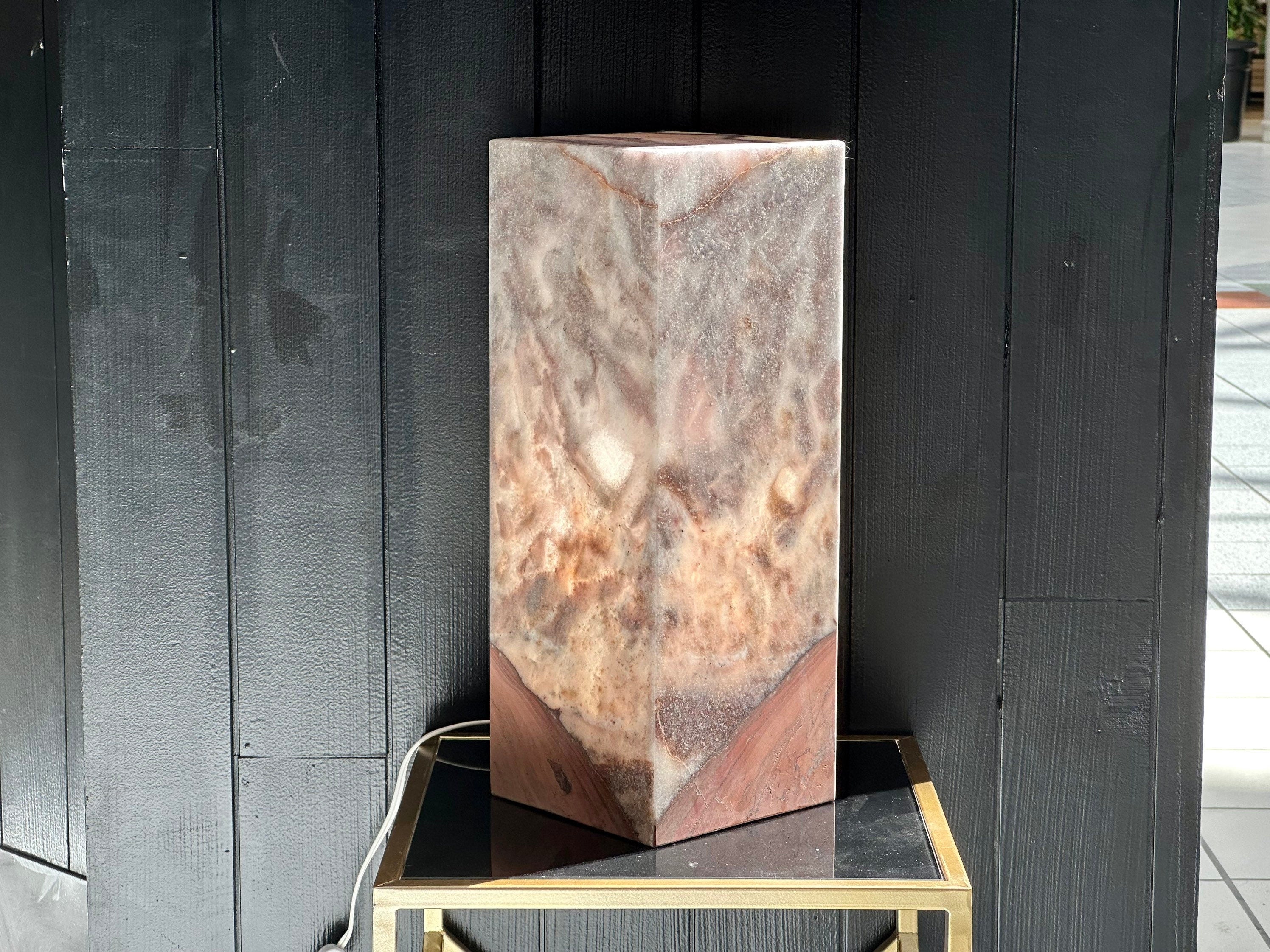 Serenity Relaxation - Purple Calcite Crystal Lamp - Handmade - Home & Decor - Chakra Stones