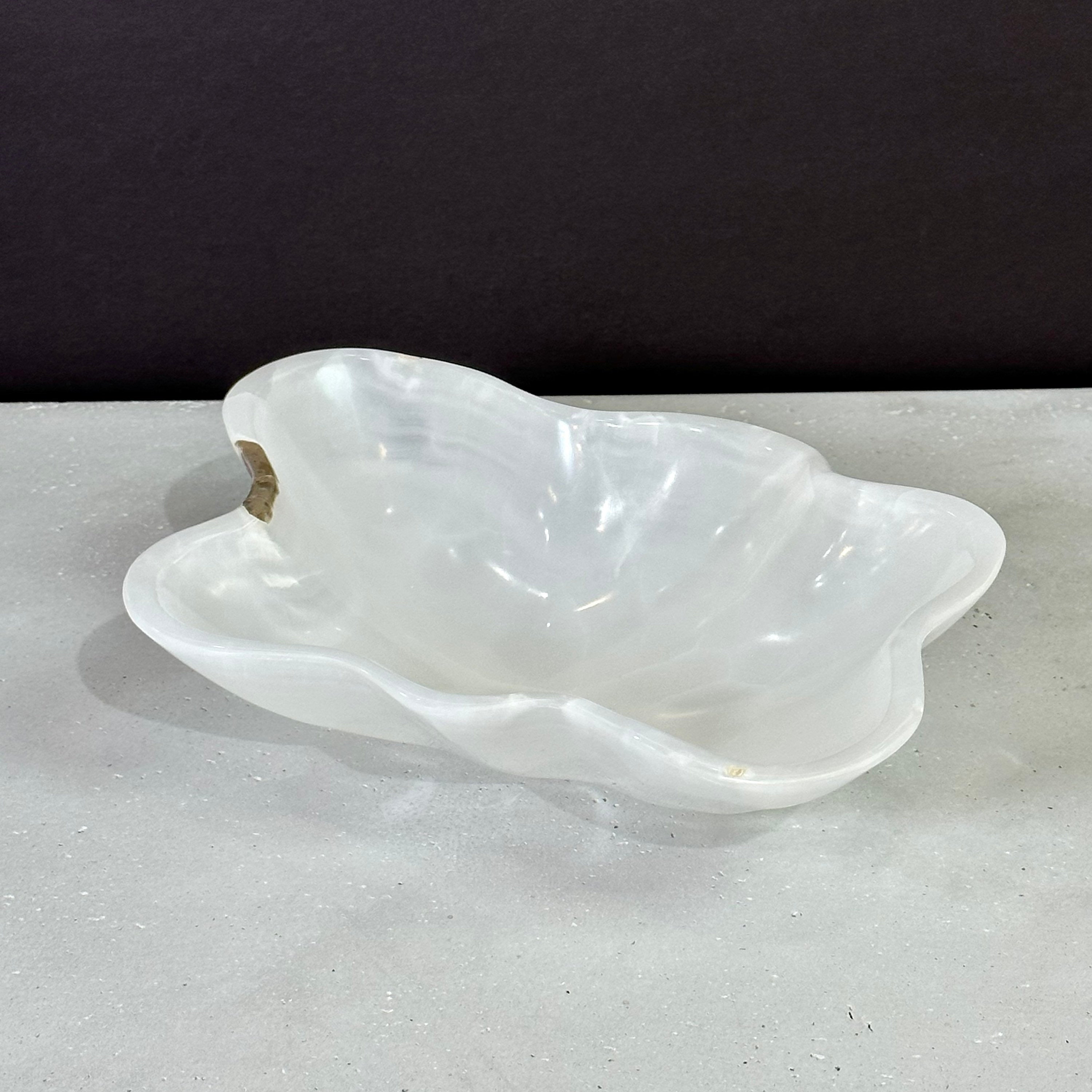 Luxurious Entryway Decor Bowl - Handmade with Pearlescent Onyx - Truly Unique - Exquisite Crystal - One-of-a-Kind Masterpiece
